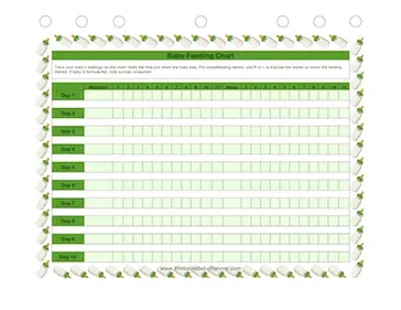 Feeding Schedule