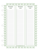 Grocery List